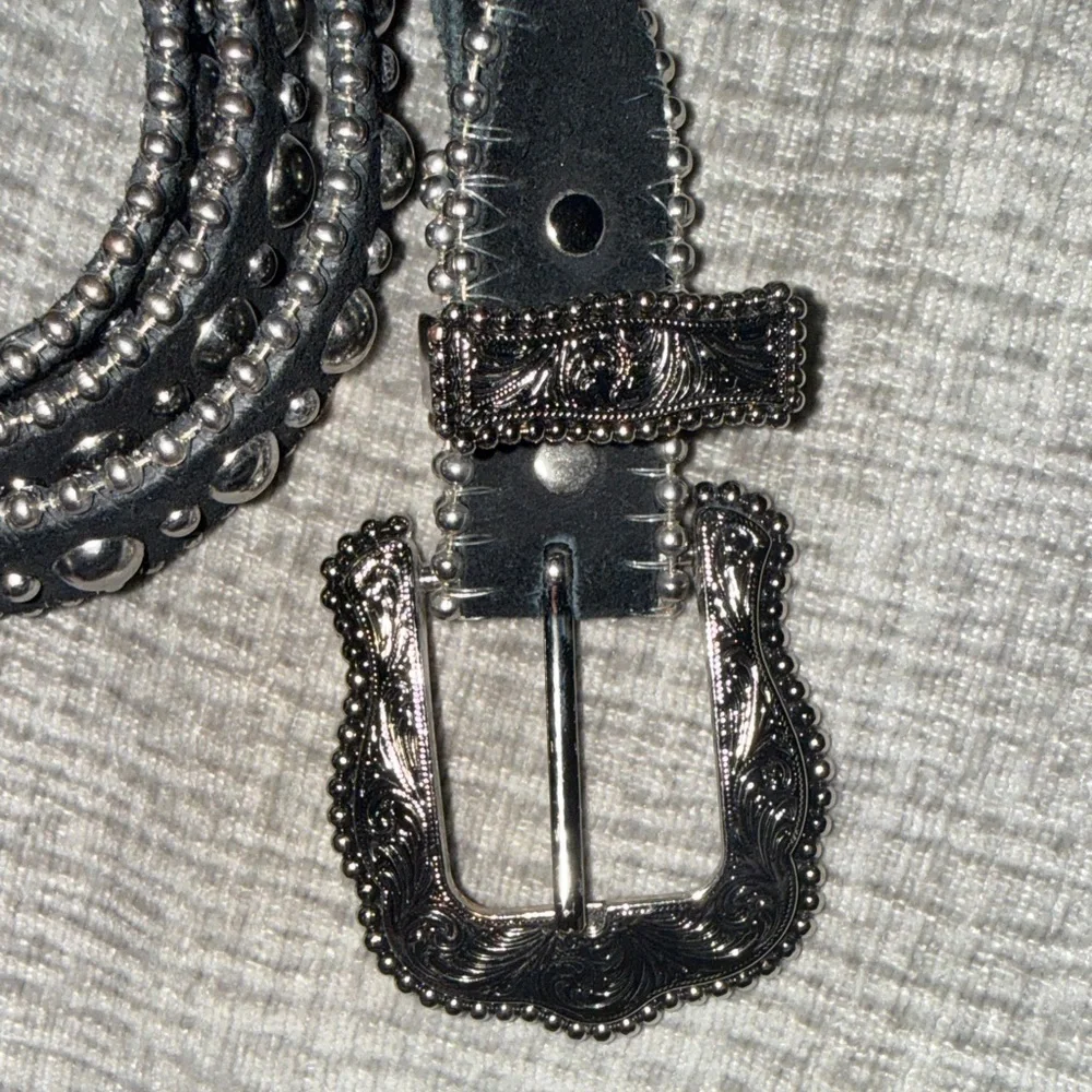 B-Low the Belt Studded Black Belt